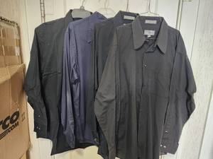 lot 471 image: (4) Mens Dress Shirts Size XL