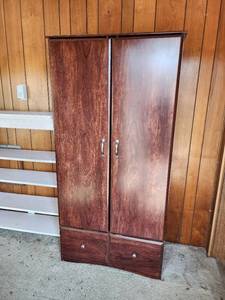 lot 42 image: Armoire Cabinet 36x20x72 Screwed to Wall - Bring Tools to Remove