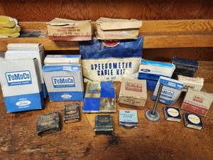 lot 631 image: Vintage Automotive Parts (New Old Stock) (Mostly Ford)
