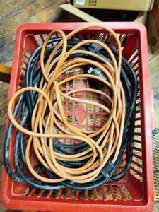 lot 644 image: Basket of Extension Cords