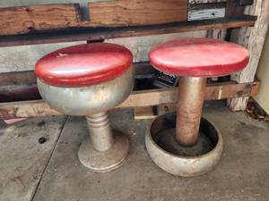 lot 645 image: (2) Shop Stools