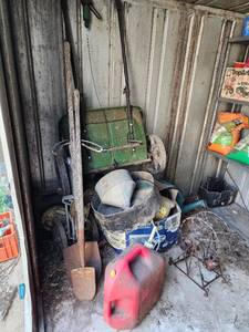 lot 650 image: Contents of Shed and Sidewalk