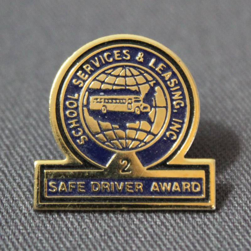 lot 4035 image: School Services & Leasing Inc Lapel Pin #2 Safe Driver Award