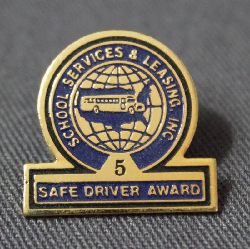 lot 4036 image: School Services & Leasing Inc Lapel Pin #5 Safe Driver Award