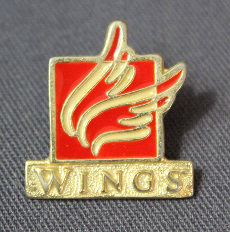 lot 4040 image: Gold Tone WINGS Lapel Pin