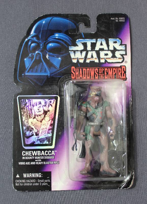lot 4064 image: Star Wars Chewbacca Shadows of the Empire Action Figure by Kenner w Rifle