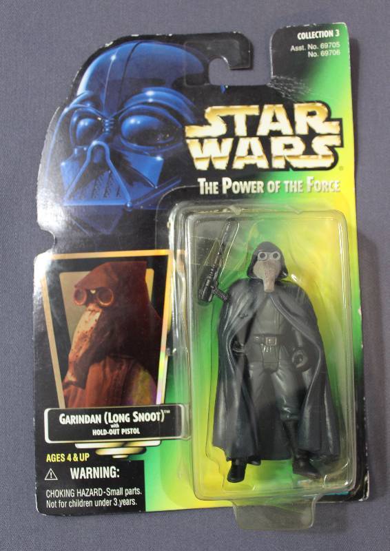 lot 4065 image: Star Wars Garindain The Power of the Force Action Figure by Kenner w pistol