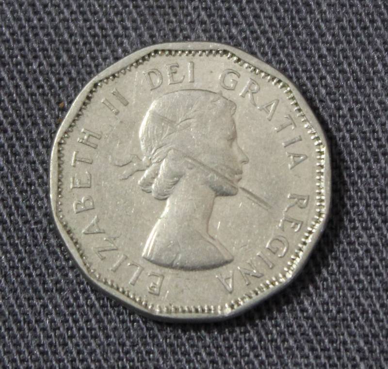 lot 4114 image: 1962 Canada Elizabeth II Coin - Canadian Five Cents