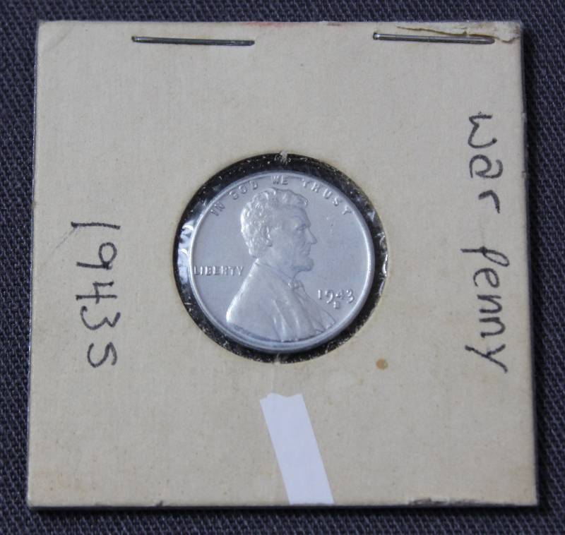lot 4118 image: 1943 U.S.A . War Penny  One Cent Coin Simply Amazing Piece of History