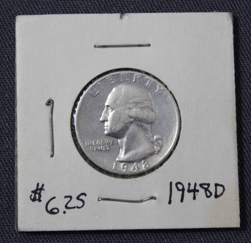 lot 4122 image: 1948 U.S.A. Quarter  25 Cent COIN