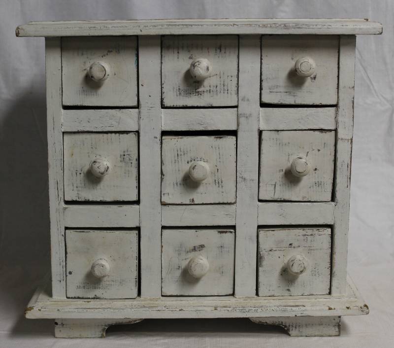 lot 5028 image: Perfect Crafting Cabinet w 9 Drawers Perfect for Storing Pens, Markers or Pencils