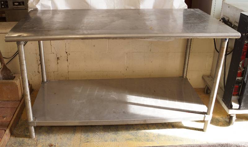 lot 6114 image: NICE Eagle Group Restaurant Stainless Steel Table