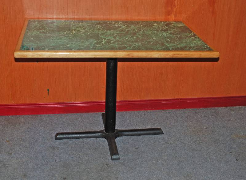lot 5256 image: Restaurant Dining Table - 27.5 wide x 45 long x 29.5 tall