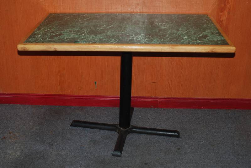lot 5260 image: Restaurant Dining Table - 27.5 wide x 45 long x 29.5 tall