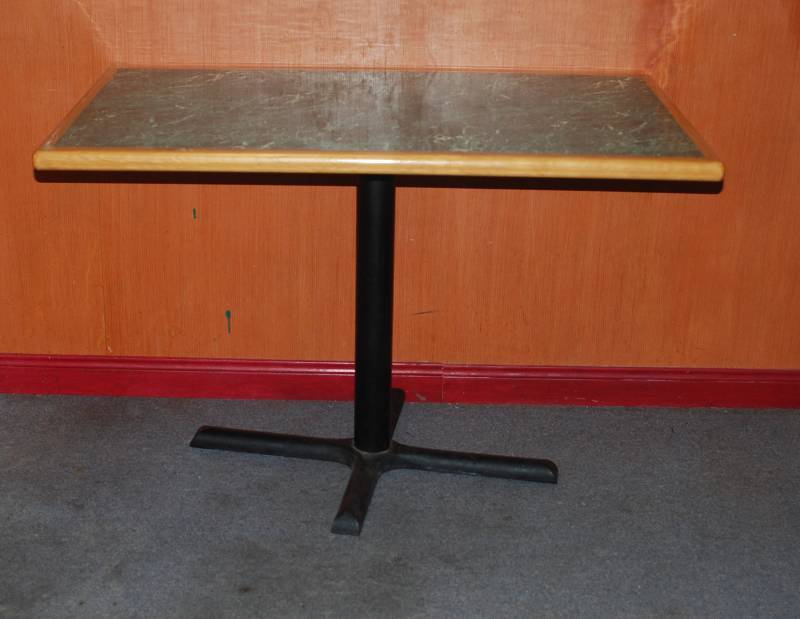 lot 5269 image: Restaurant Dining Table - 27.5 wide x 45 long x 29.5 tall
