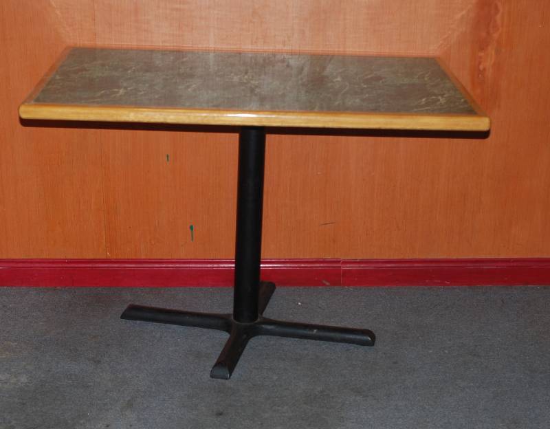 lot 5270 image: Restaurant Dining Table - 27.5 wide x 45 long x 29.5 tall