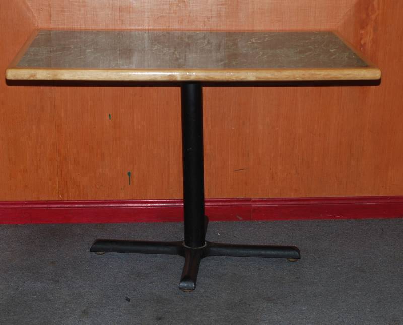 lot 5272 image: Restaurant Dining Table - 27.5 wide x 45 long x 29.5 tall