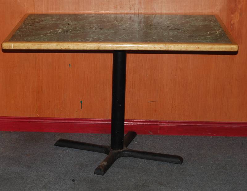 lot 5275 image: Restaurant Dining Table - 27.5 wide x 45 long x 29.5 tall