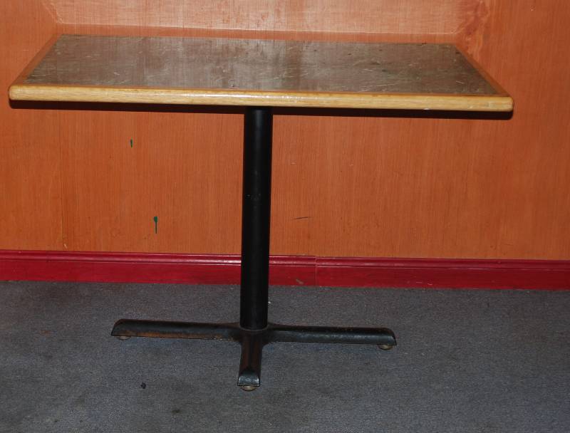 lot 5276 image: Restaurant Dining Table - 27.5 wide x 45 long x 29.5 tall