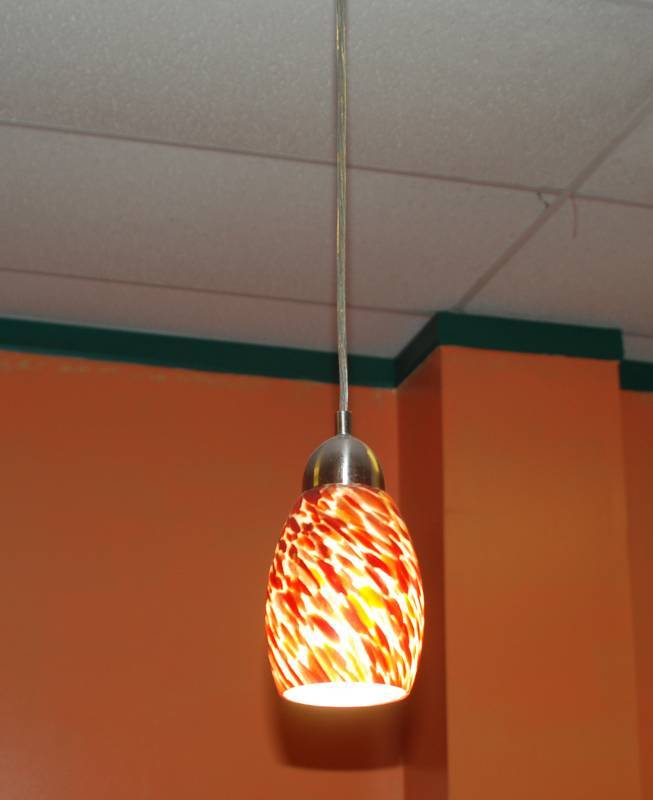 lot 5291 image: Lot of 6 Decorative Drop Lights - These are NICE