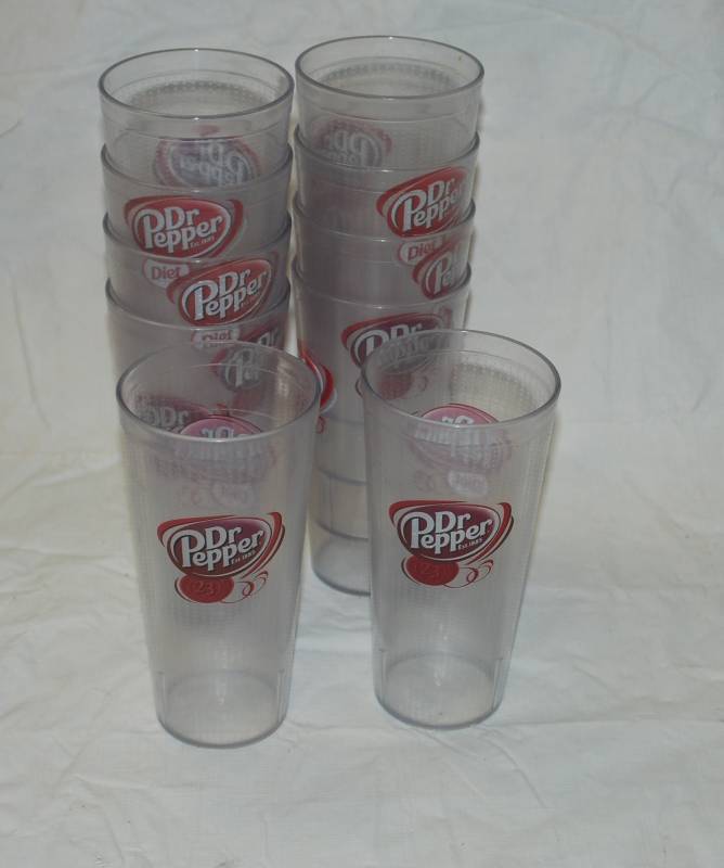 lot 5097 image: Lot of 10 Dr. Pepper  Diet Dr. Pepper Tumblers - 20oz.