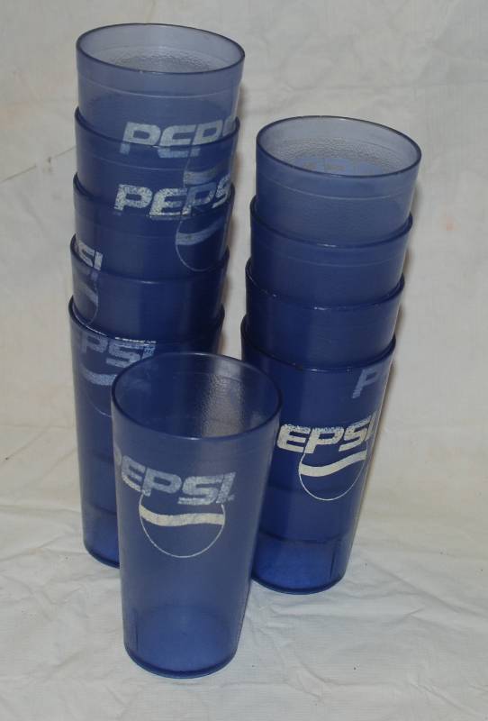 lot 5101 image: Lot of 10 PEPSI Tumblers - 20oz.