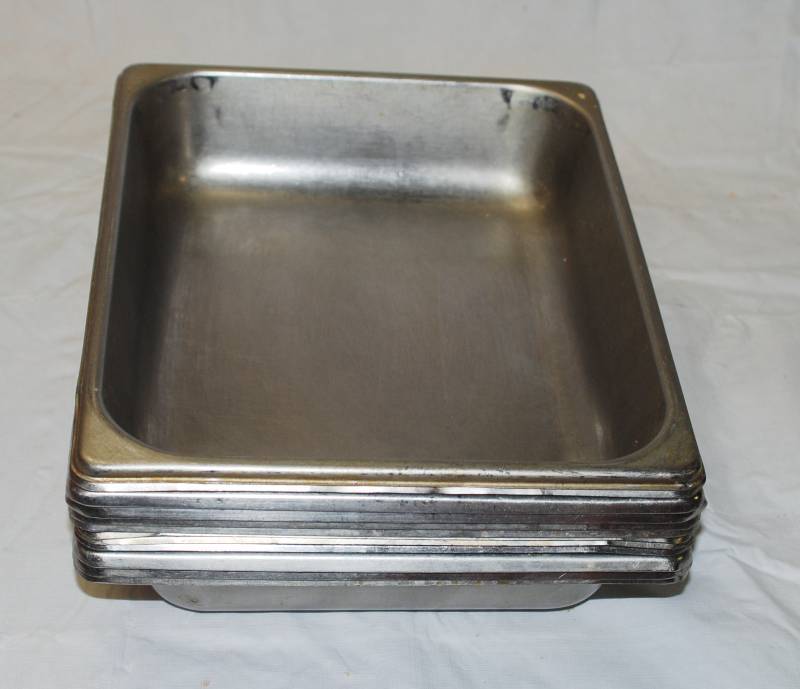 lot 5390 image: 12 Restaurant Stainless Steam Table Trays