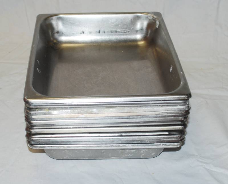 lot 5391 image: 12 Restaurant Stainless Steam Table Trays