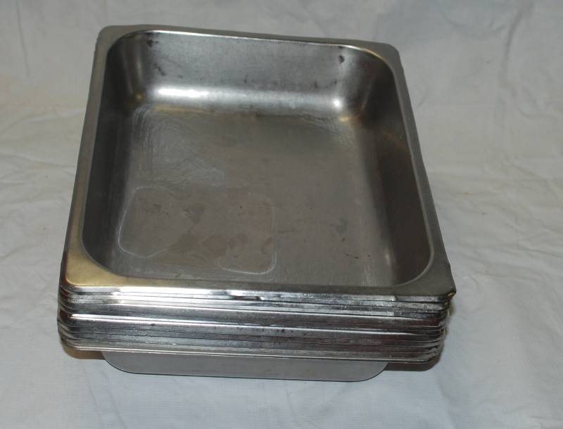 lot 5394 image: 12 Restaurant Stainless Steam Table Trays