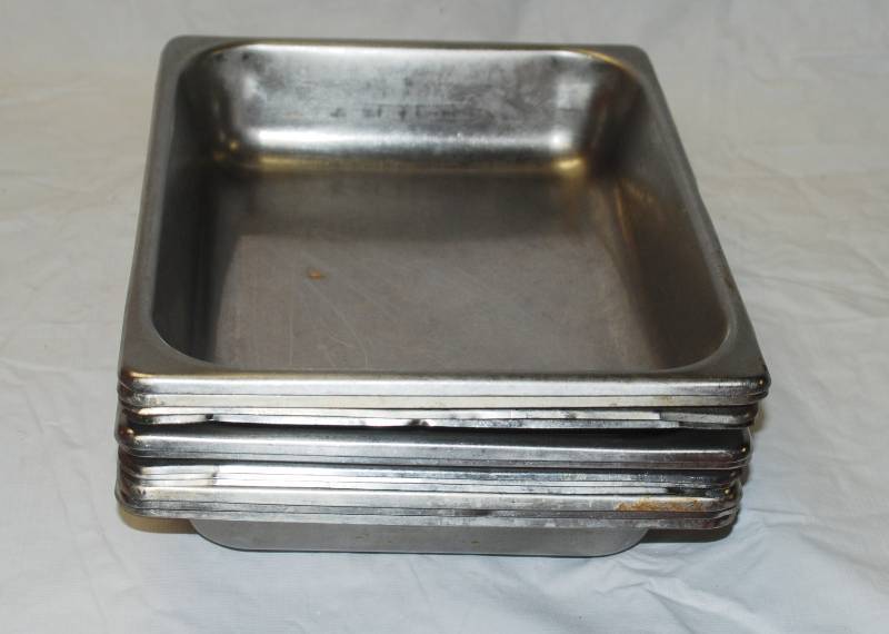 lot 5395 image: 12 Restaurant Stainless Steam Table Trays