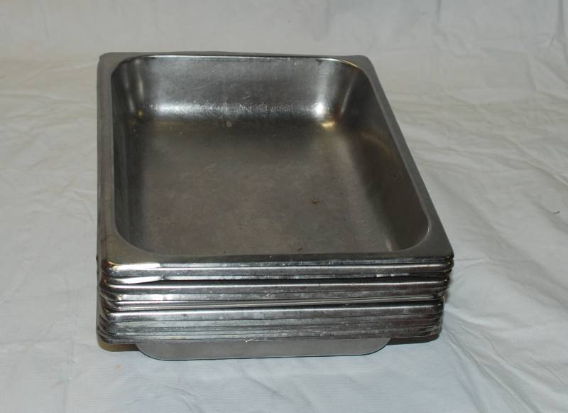 lot 5396 image: 12 Restaurant Stainless Steam Table Trays