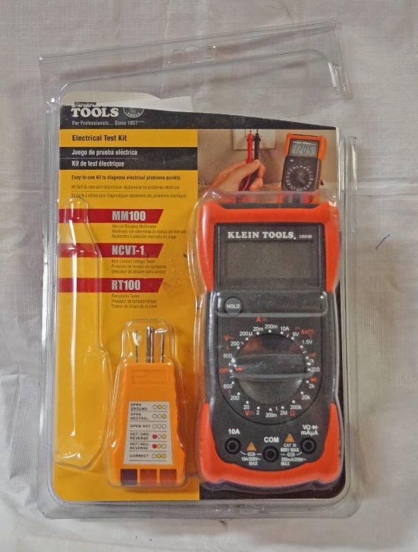 lot 5338 image: Klein Tools Electrical Test Kit w original packaging M# 69149