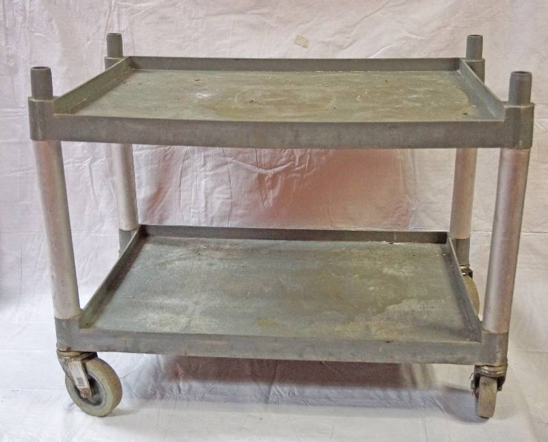 lot 5342 image: WINCO Commercial Utility Cart - Metal LegsCasters w rubber wheels - sturdy