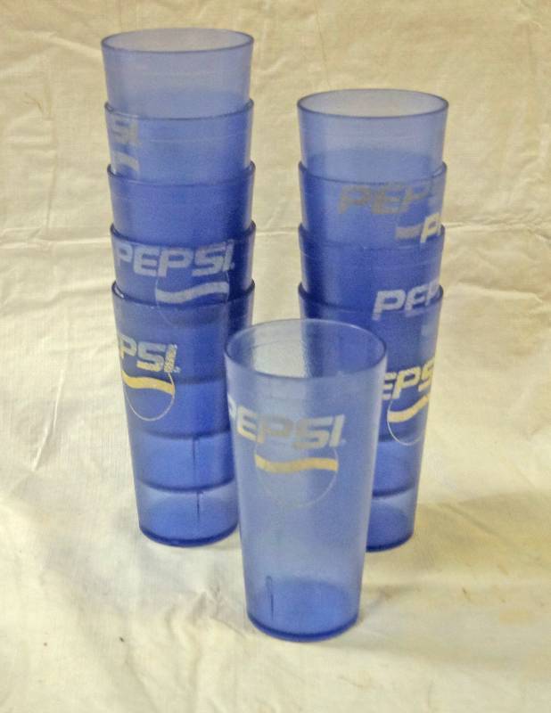 lot 5346 image: Lot of 10 - Pepsi Tumblers 20 oz. Cups