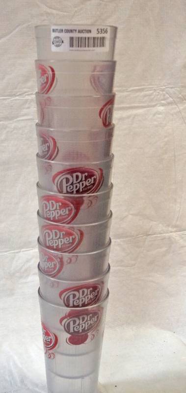 lot 5356 image: Lot of 10 - Dr. Pepper  Diet Dr. Pepper Tumblers 20 oz. Cups