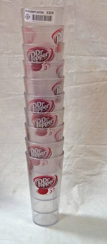 lot 5359 image: Lot of 10 - Dr. Pepper  Diet Dr. Pepper Tumblers 20 oz. Cups
