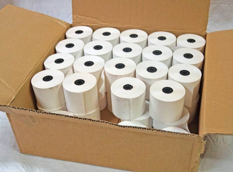 lot 5385 image: Big Box of Receipt Paper