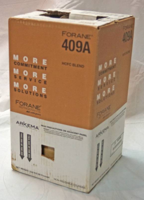 lot 5179 image: ARKEMA - Refrigerant - Forane 409A HCFC Blend - 30 lbs - Appears to be New in Box - Heavy