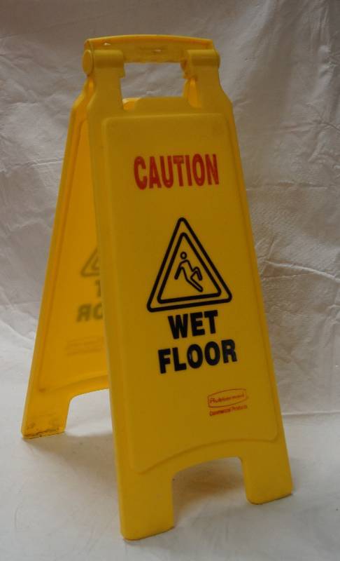 lot 5135 image: CAUTION WET FLOOR SIGN - Rubbermaid Commercial Products - Nice