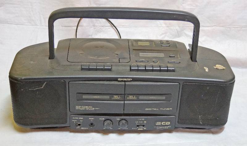 lot 95005 image: Sharp Jambox - Double Cassette with CD Player