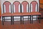Lot of 4 - Heavy Duty Restaurant Dining Chairs - Mauve Color