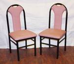 Lot of 2 - Heavy Duty Restaurant Dining Chairs - Mauve Color