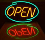 BRIGHT OPEN SIGN - LED - w/ original box - WORKS! See video