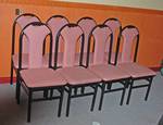 Lot of 8 - Heavy Duty Restaurant Dining Chairs - Mauve Color