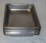 Lot of 12 - Stainless Steel Buffet Serving Trays  Approx 13