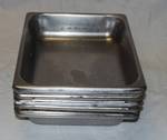 Lot of 12 - Stainless Steel Buffet Serving Trays  Approx 13