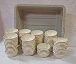 Huge Lot of Ice Cream / Sauce Bowls with Tub