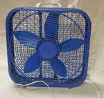 Cool Blue BOX FAN - Tested - Works!
