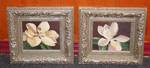 Lot of 2 Decorative Floral Print in nice frames! Each approx 16
