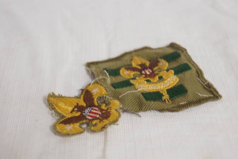 lot 1137 image: Lot of 2 Vintage Boy Scout Patches with Eagle